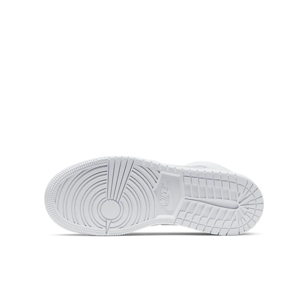 (GS) Air Jordan 1 Mid 'Triple White' 554725-130