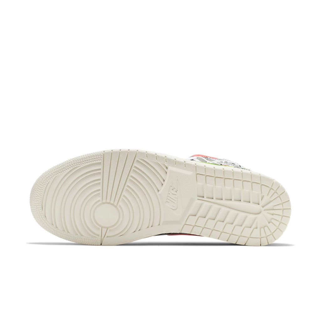 Air Jordan 1 Mid 'Over-Print Logos' 554724-119
