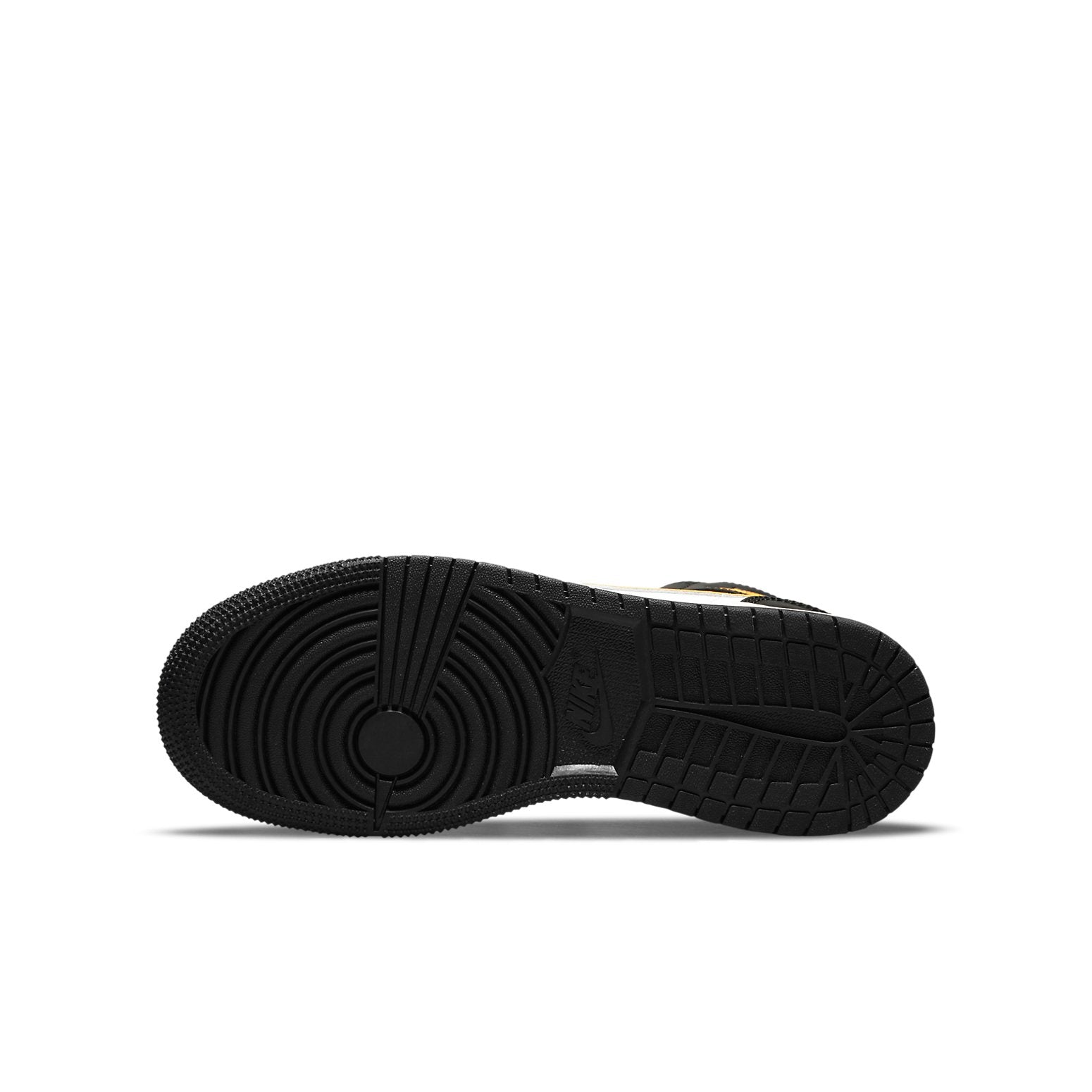 (GS) Air Jordan 1 Mid 'Black University Gold' 554725-177