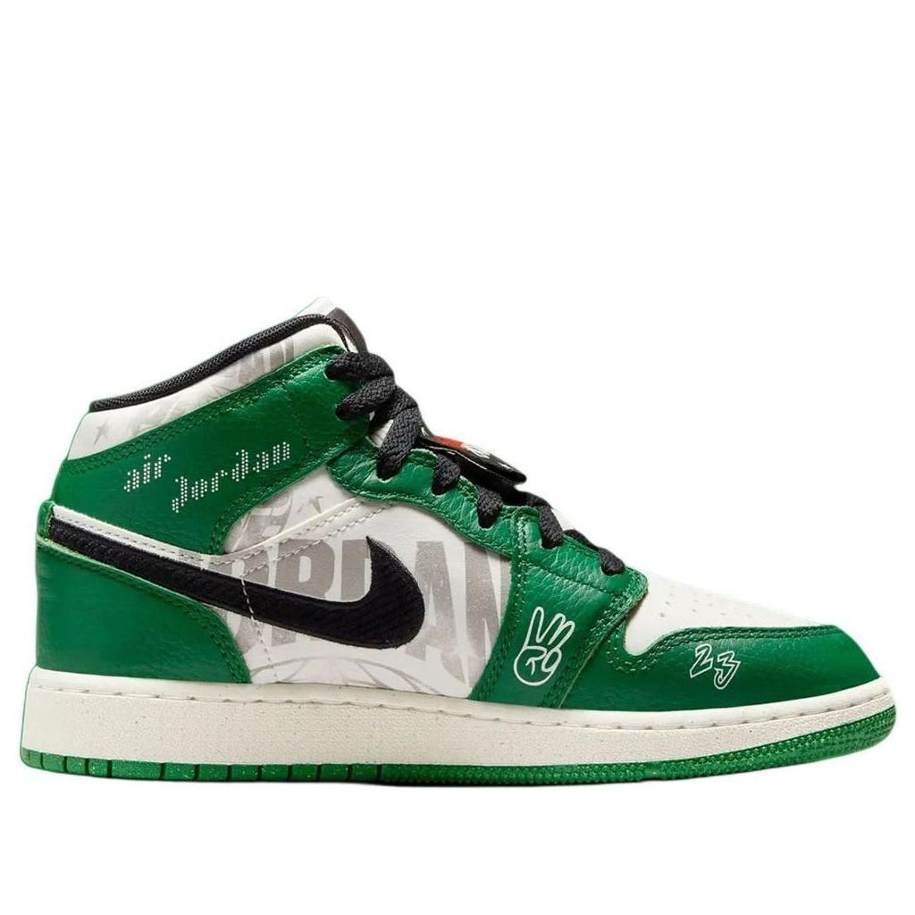 (GS) Air Jordan 1 Mid SE 'Pine Green' HF3200-300