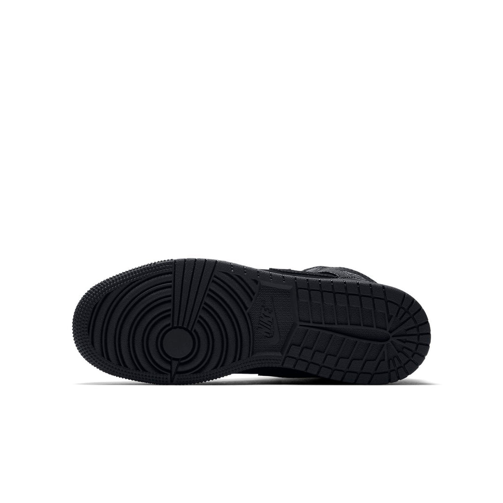(GS) Air Jordan 1 Mid 'All Black' 554725-064