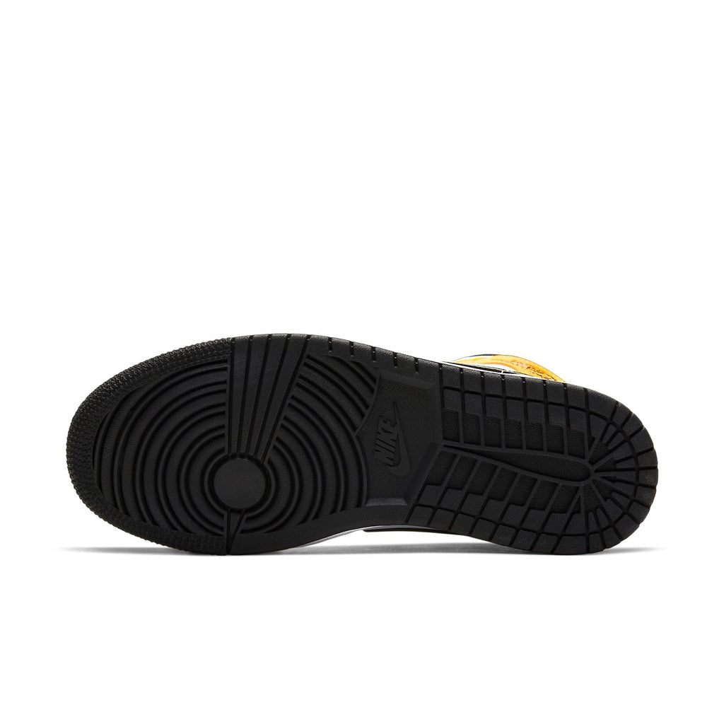 (WMNS) Air Jordan 1 Mid 'Perforated - White University Gold' BQ6472-107
