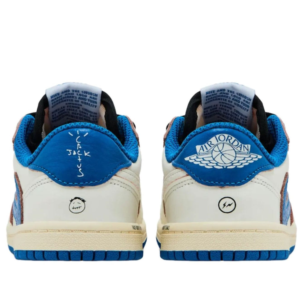 (TD) Air Jordan 1 Retro Low x Travis Scott x Fragment 'Sail Military Blue' DO5441-104