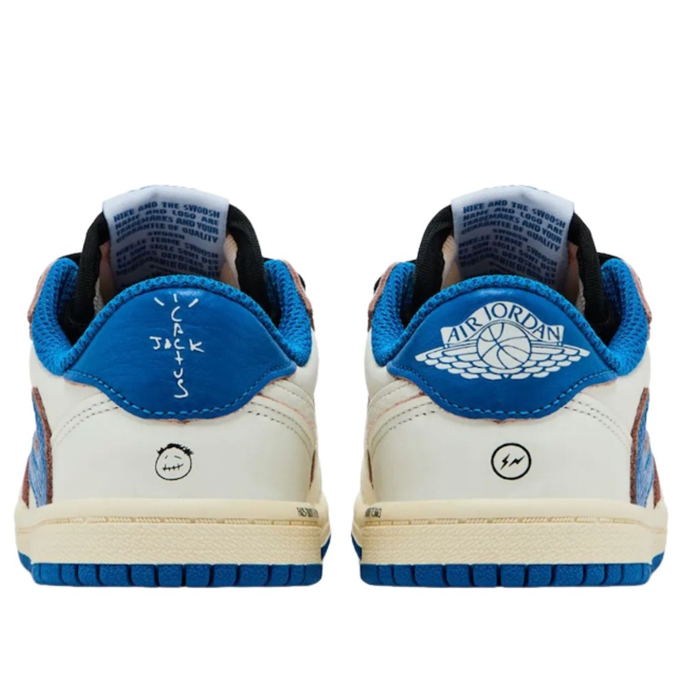 (TD) Air Jordan 1 Retro Low x Travis Scott x Fragment 'Sail Military Blue' DO5441-104