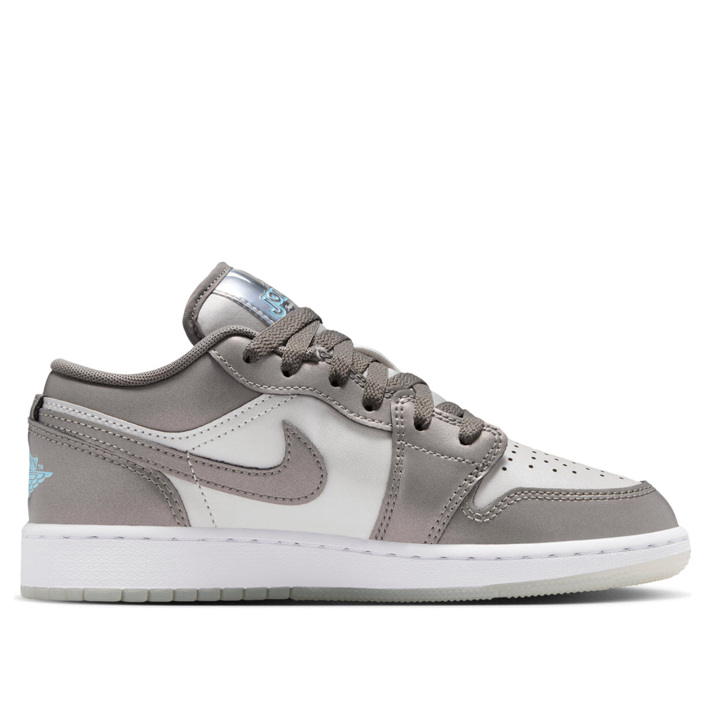 (GS) Air Jordan 1 Low SE 'Flat Pewter Blue Chill'  HV4398-014
