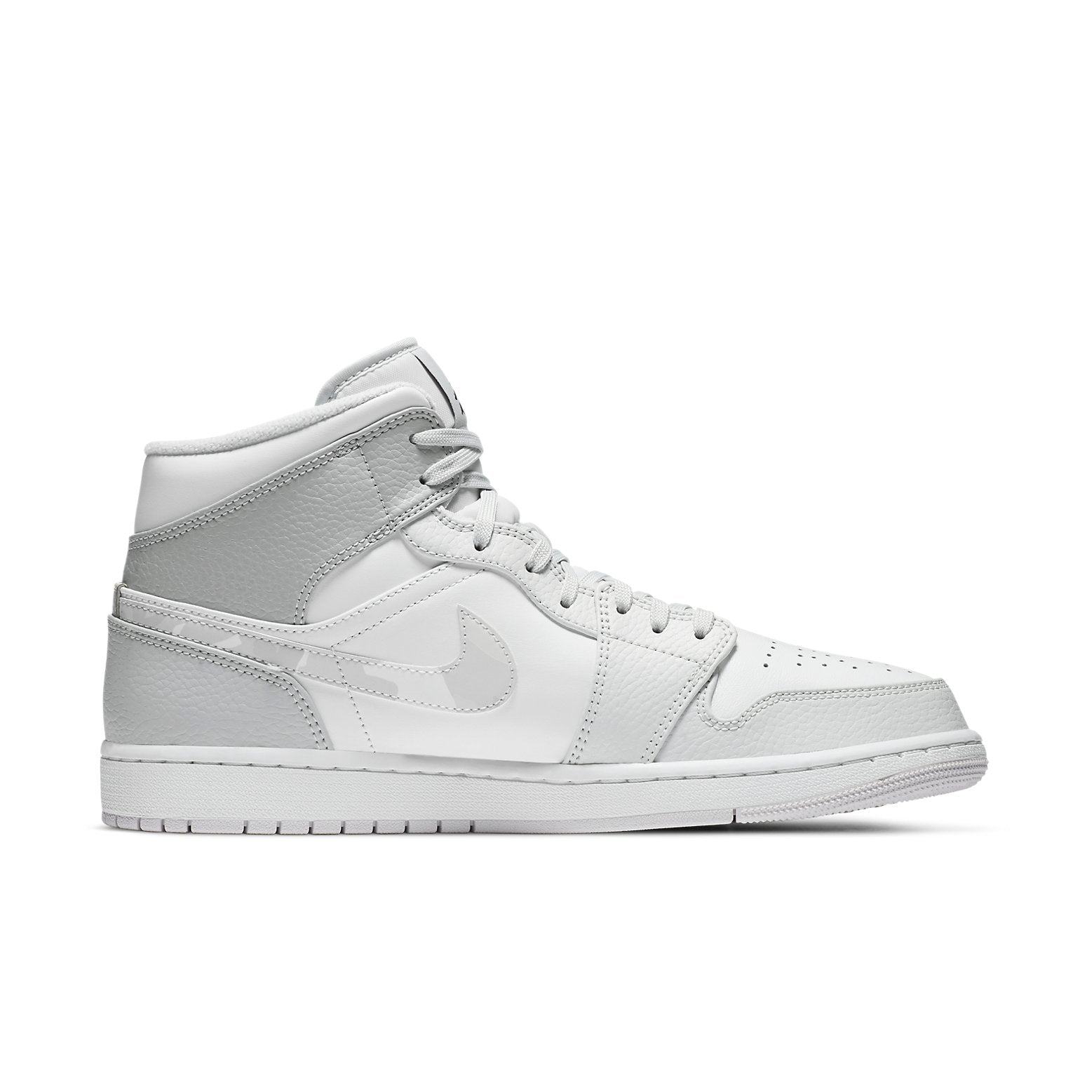 Air Jordan 1 Mid 'Swoosh Logo - Grey Camo' DC9035-100