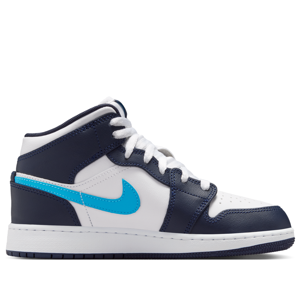 (GS) Air Jordan 1 Mid 'Obsidian White' DQ8423-404