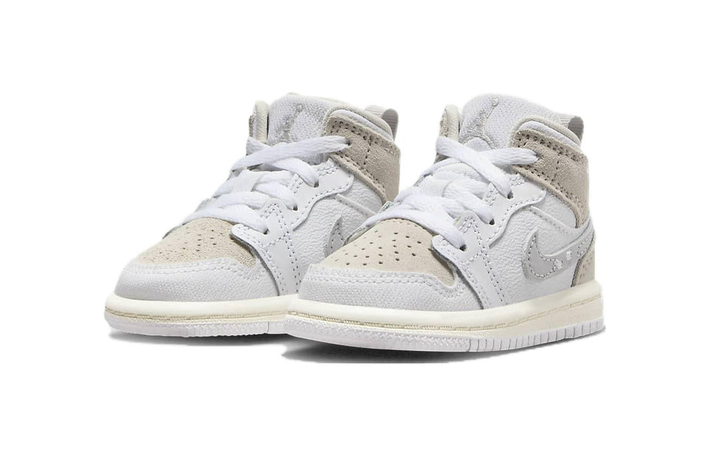 (TD) Air Jordan 1 Mid SE Craft 'Inside Out - White Sail' FB9140-120