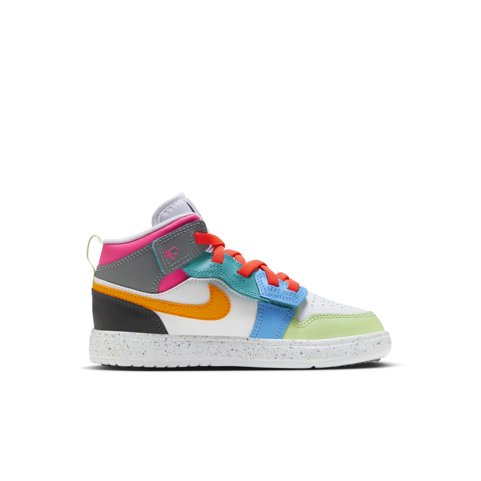 (PS) Air Jordan 1 Mid ALT SE 'White Dark Shadow Hyper Pink Taxi' FJ3462-100