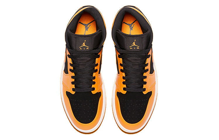 (GS) Air Jordan 1 Retro Mid 'Orange Black' 554725-062