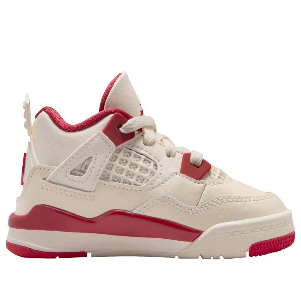 (TD) Air Jordan 4 'Pale Ivory Tough Red' HV4384-108