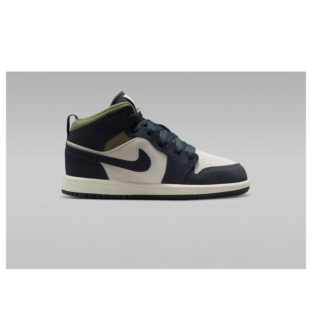 (PS) Air Jordan 1 Mid SE 'Off Noir Medium Olive' HV4444-102