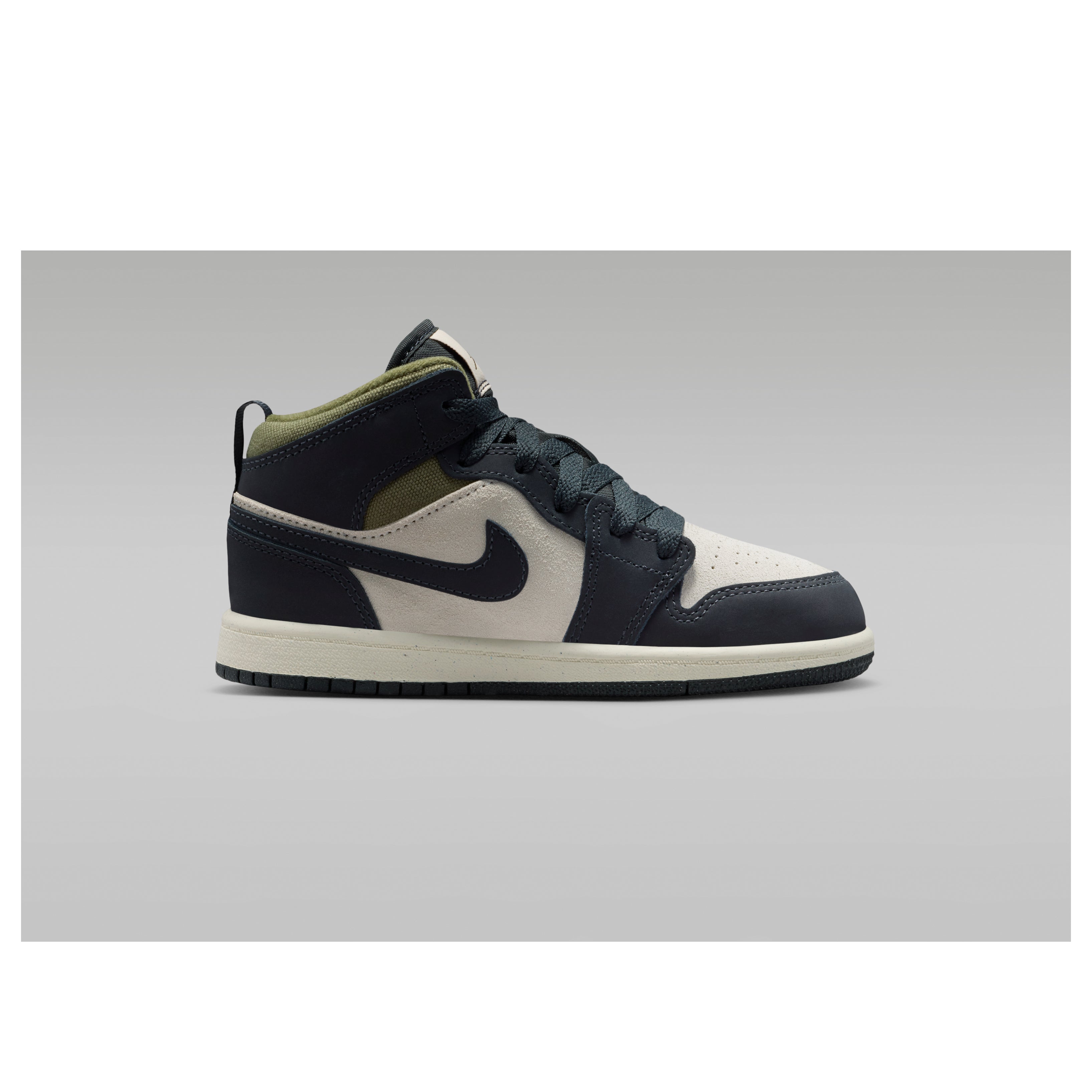 (PS) Air Jordan 1 Mid SE 'Off Noir Medium Olive' HV4444-102