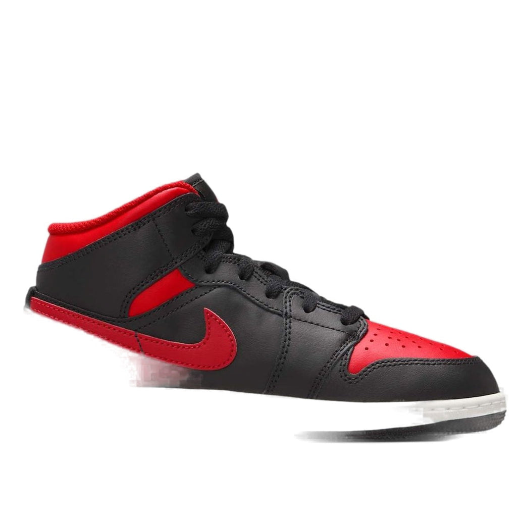 (GS) Air Jordan 1 Mid 'Black Summit White Varsity Red' DQ8423-067