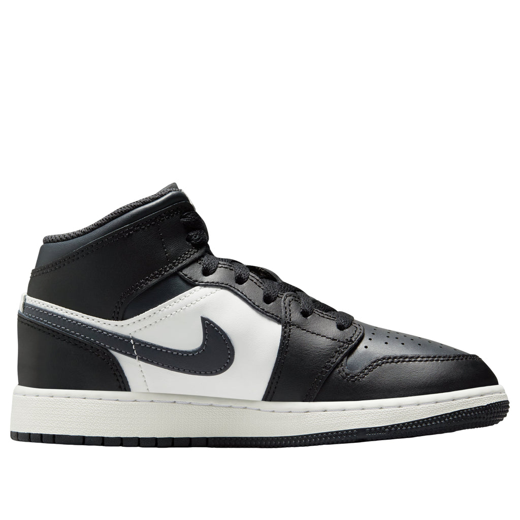 (GS) Air Jordan 1 Mid 'Black Summit White Off Noir' DQ8423-010