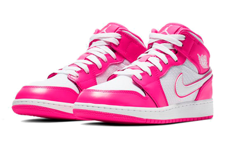 (GS) Air Jordan 1 Mid 'Hyper Pink' 555112-611