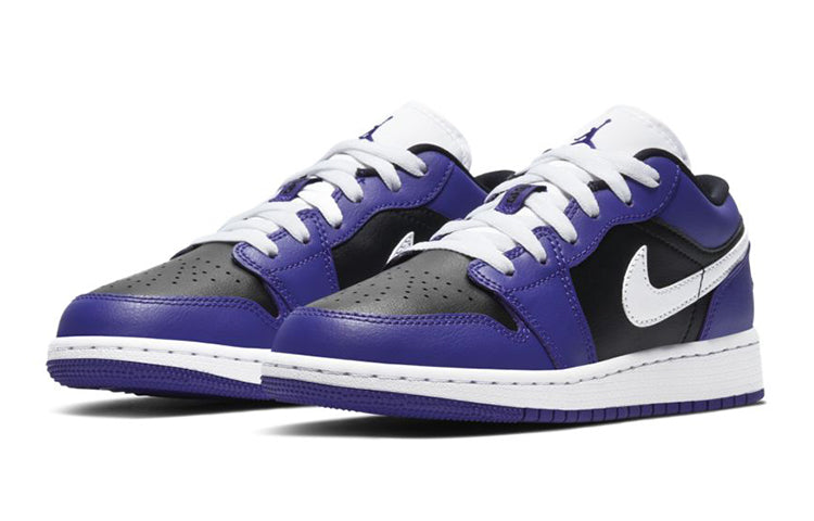 (GS) Air Jordan 1 Low 'Black Court Purple' 553560-501