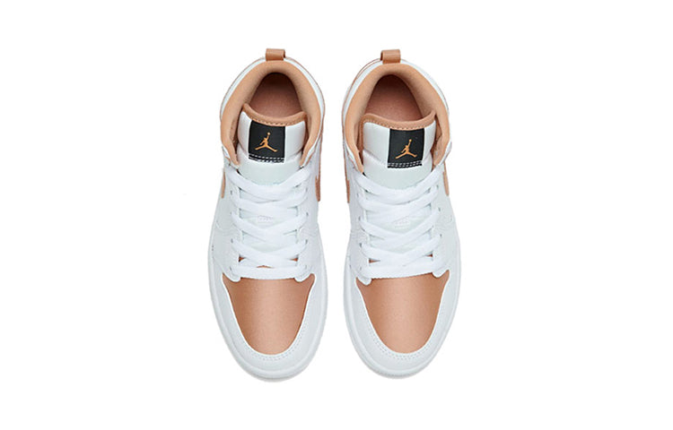 (PS) Air Jordan 1 Mid 'White Rose Gold' 640737-190