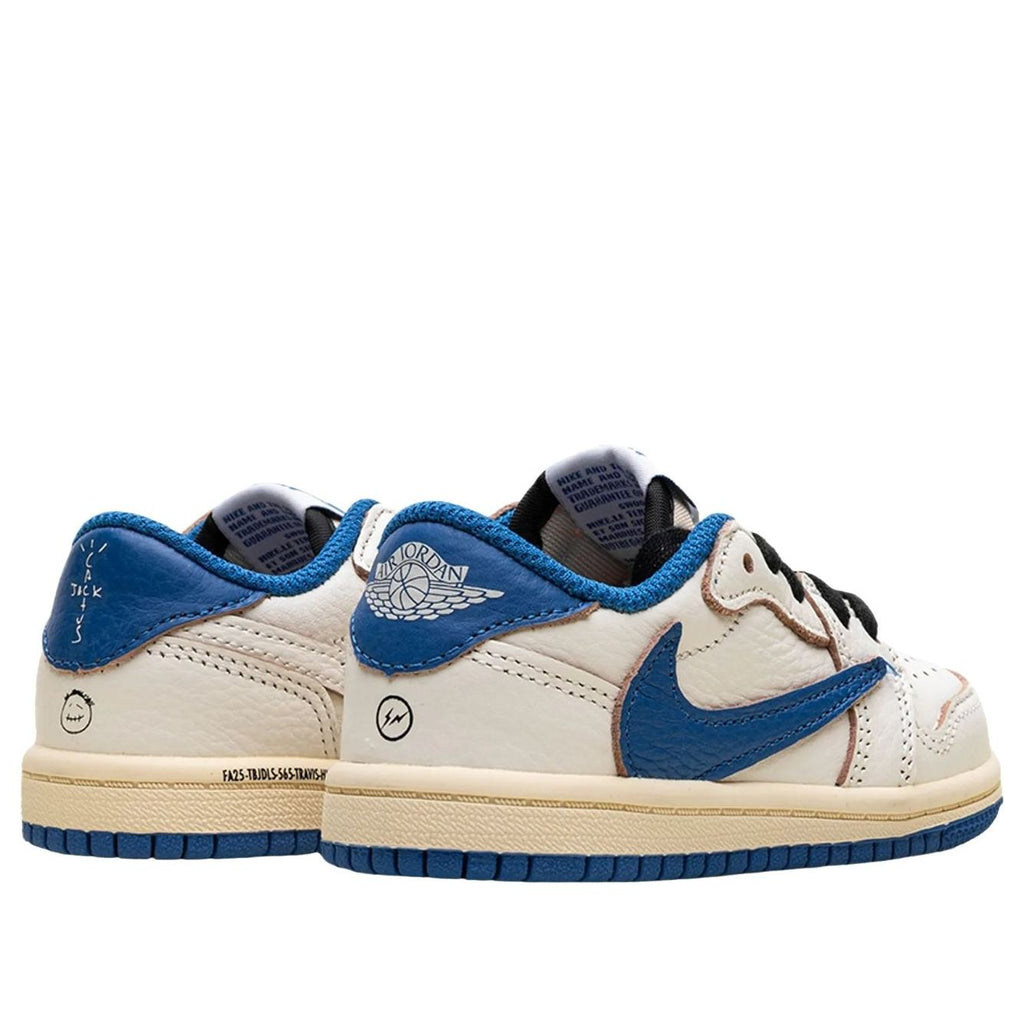 (PS) Air Jordan 1 Retro Low x Travis Scott x Fragment 'Sail Military Blue' DO5442-104