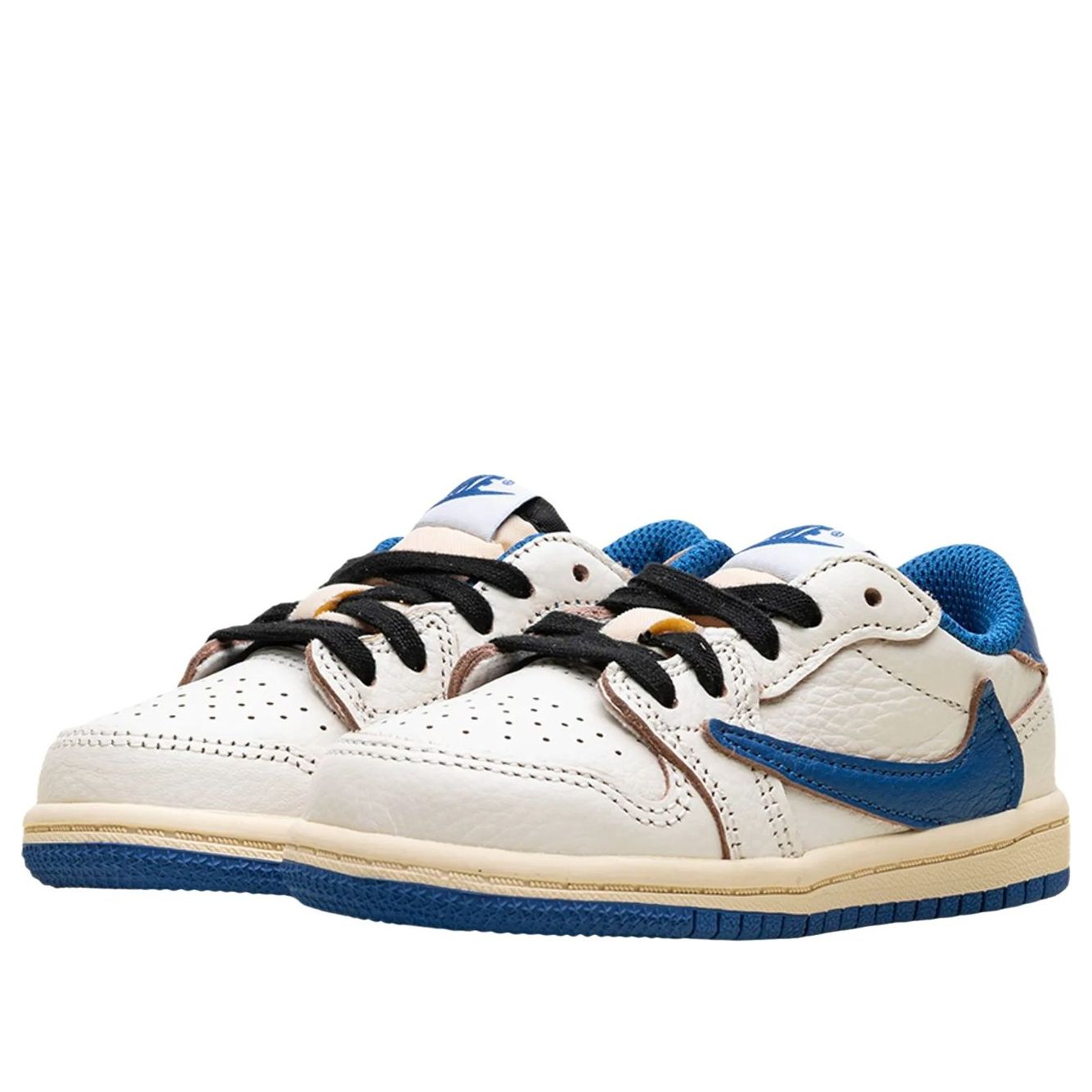 (PS) Air Jordan 1 Retro Low x Travis Scott x Fragment 'Sail Military Blue' DO5442-104