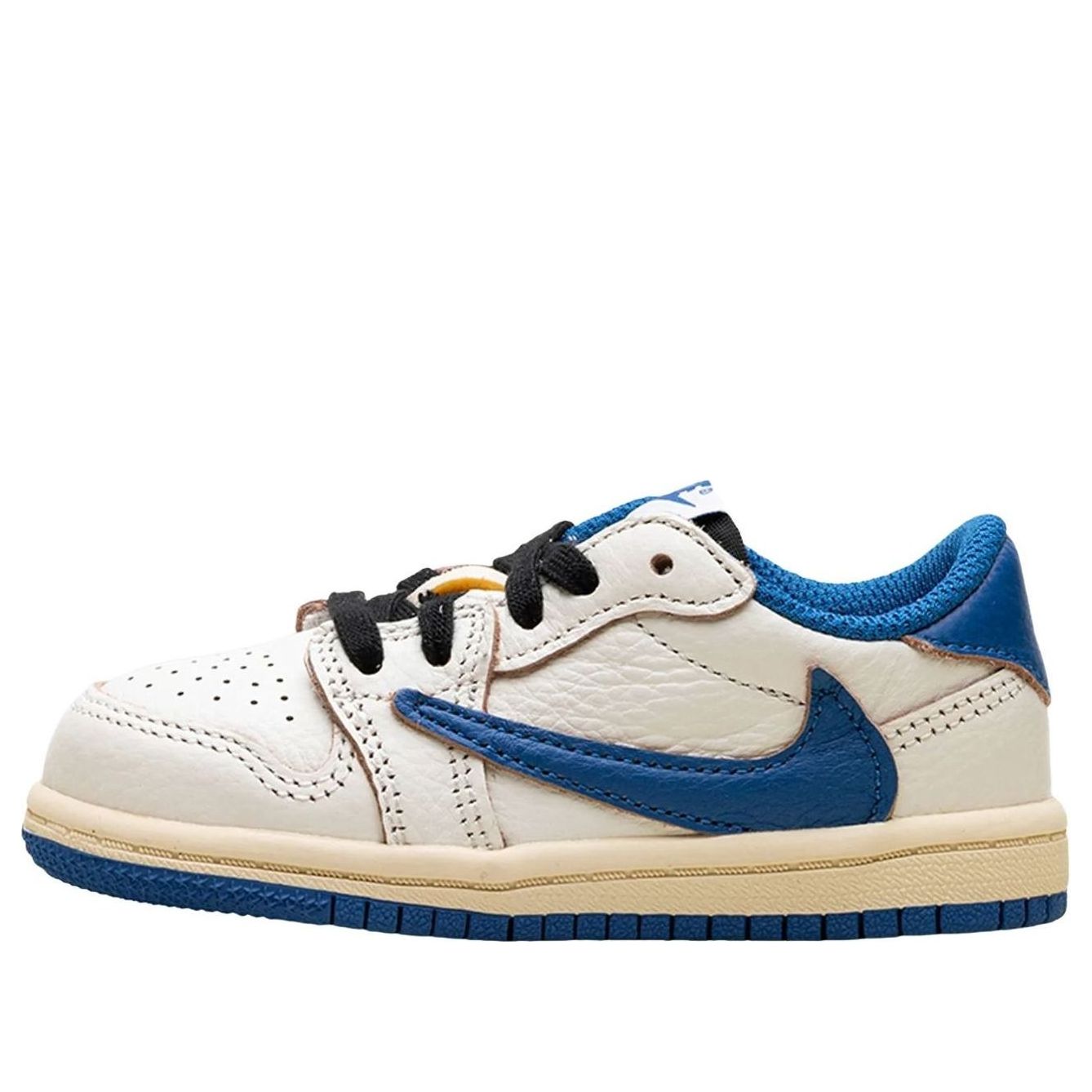(PS) Air Jordan 1 Retro Low x Travis Scott x Fragment 'Sail Military Blue' DO5442-104