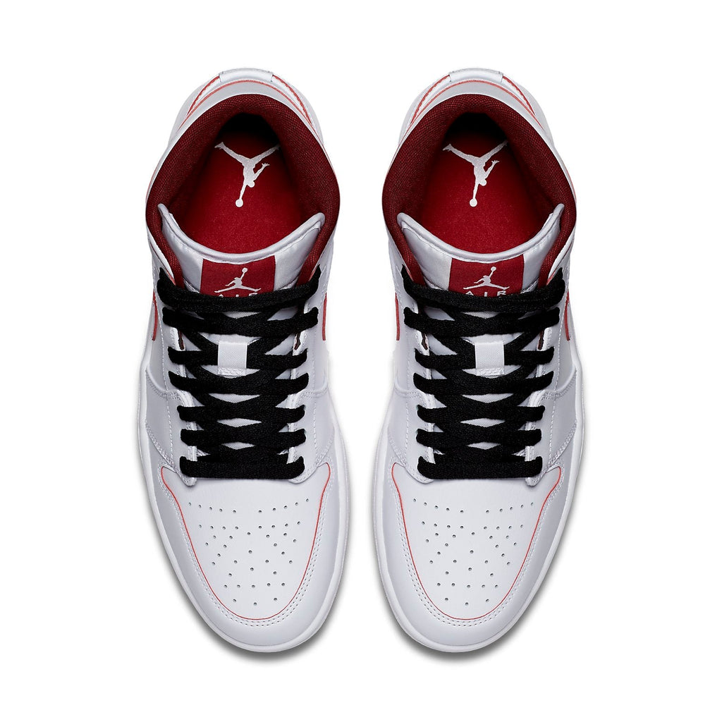 Air Jordan 1 Retro Mid 'White Gym Red' 554724-103