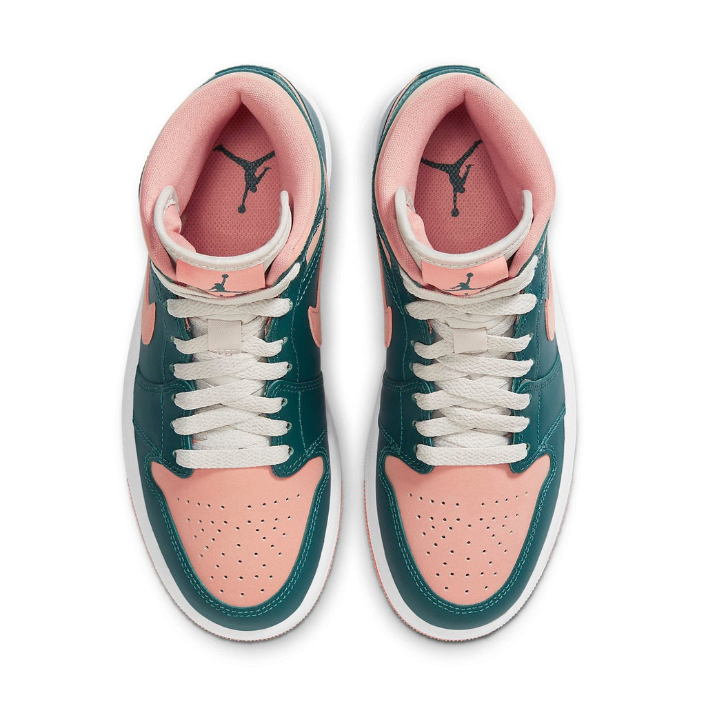 (WMNS) Air Jordan 1 Mid 'Dark Teal Green' BQ6472-308