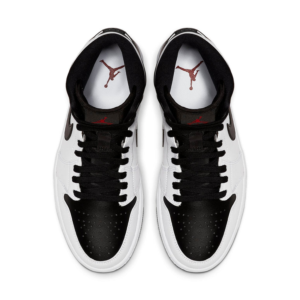 (WMNS) Air Jordan 1 Mid 'White Black' BQ6472-101