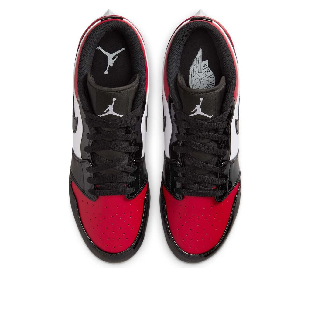 Air Jordan 1 Low TD Cleat 'Patent Bred Toe' FJ6245-601