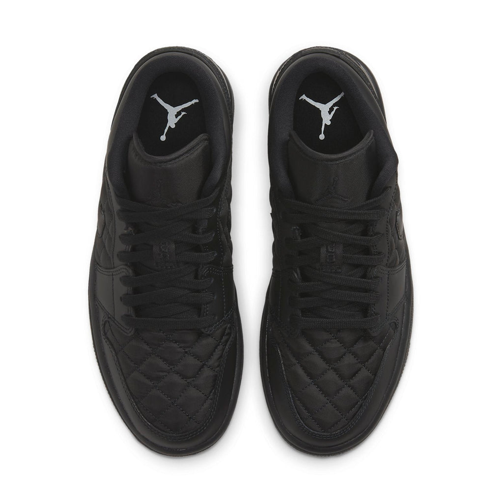 (WMNS) Air Jordan 1 Low 'Triple Black Quilted' DB6480-001