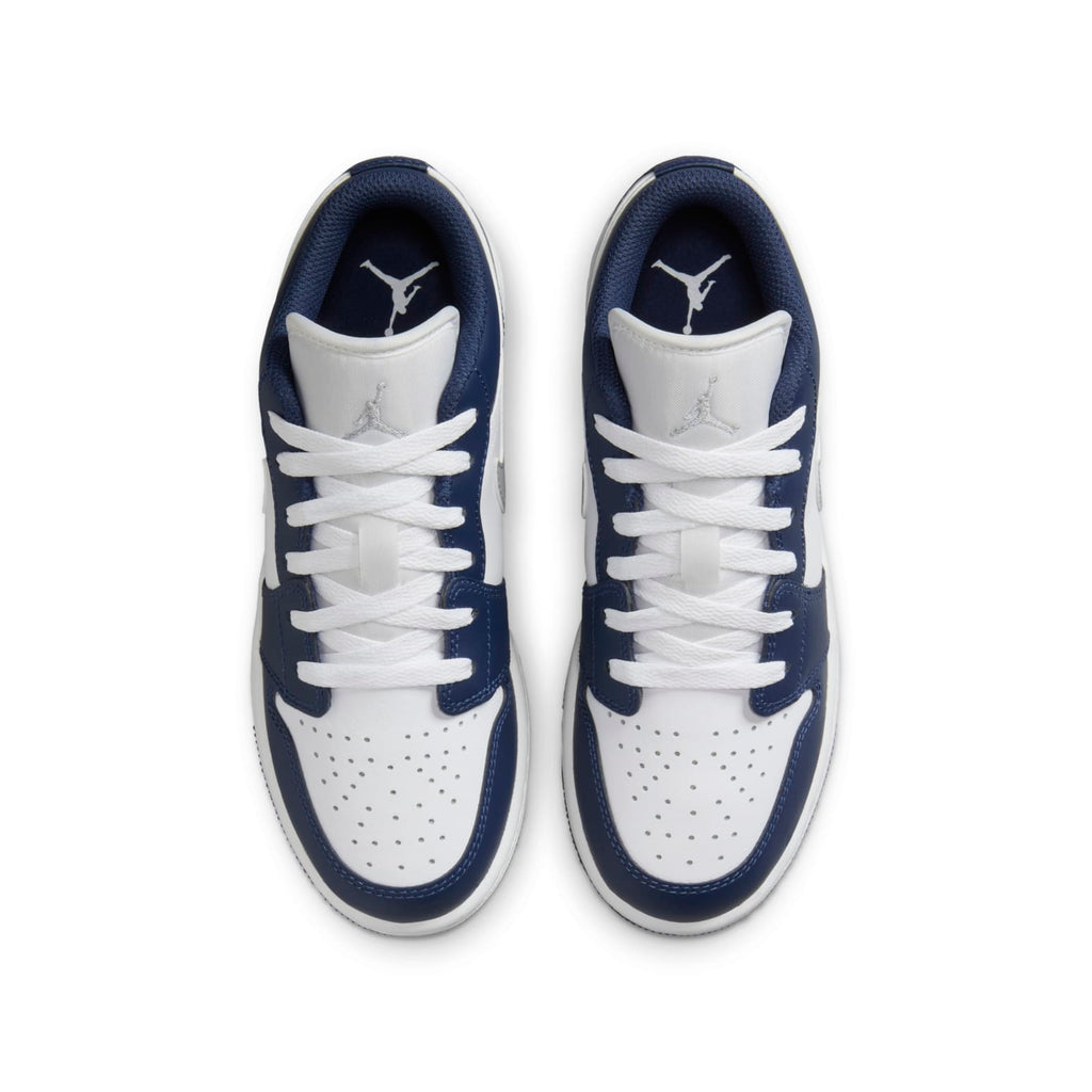 (GS) Air Jordan 1 Low 'Midnight Navy Wolf Grey' 553560-141