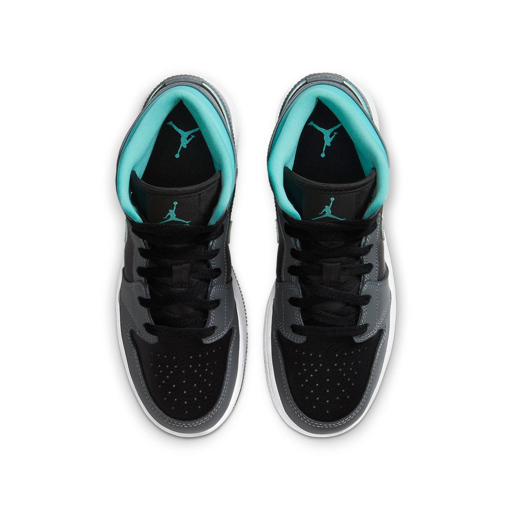 (GS) Air Jordan 1 Mid 'Grey Aqua' 554725-063