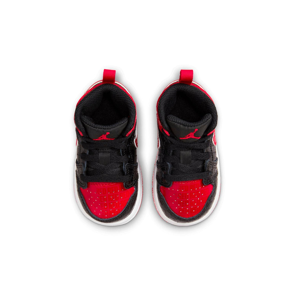(TD) Air Jordan 1 Mid SS 'Black + Red = Bred' DM9649-001