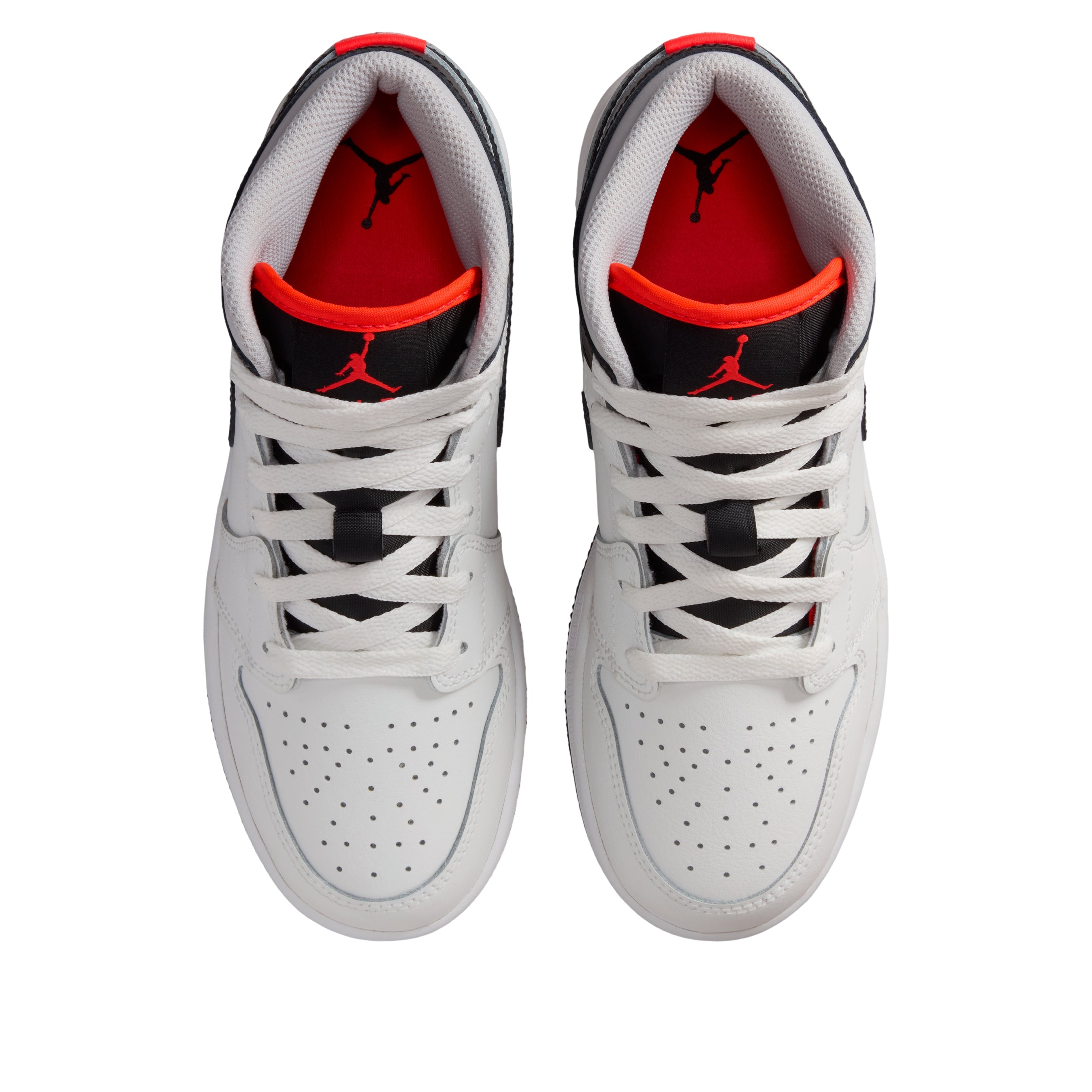 (GS) Air Jordan 1 Mid 'Summit White Infrared Black' DQ8423-109