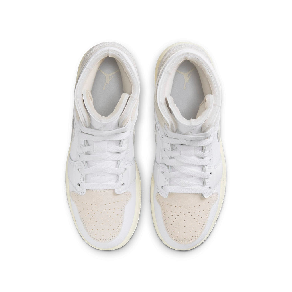 (GS) Air Jordan 1 Mid SE Craft 'Inside Out - White Sail' FB9142-120