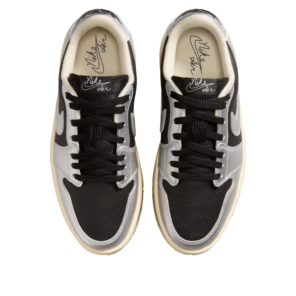 (WMNS) Air Jordan 1 Triple Srack 'Metallic Silver Muslin Black' HV8288-001