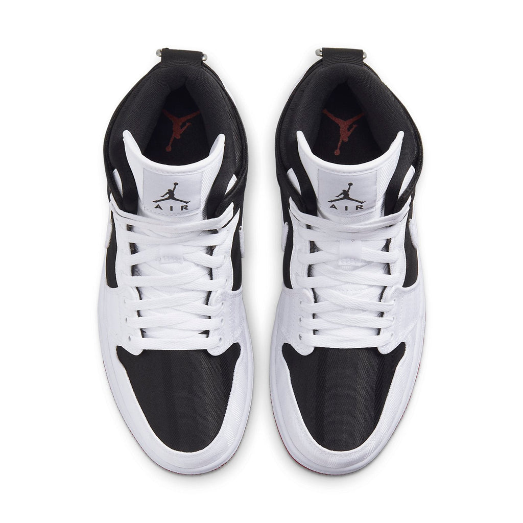 (WMNS) Air Jordan 1 Mid SE Utility 'White Black Gym Red' DD9338-016