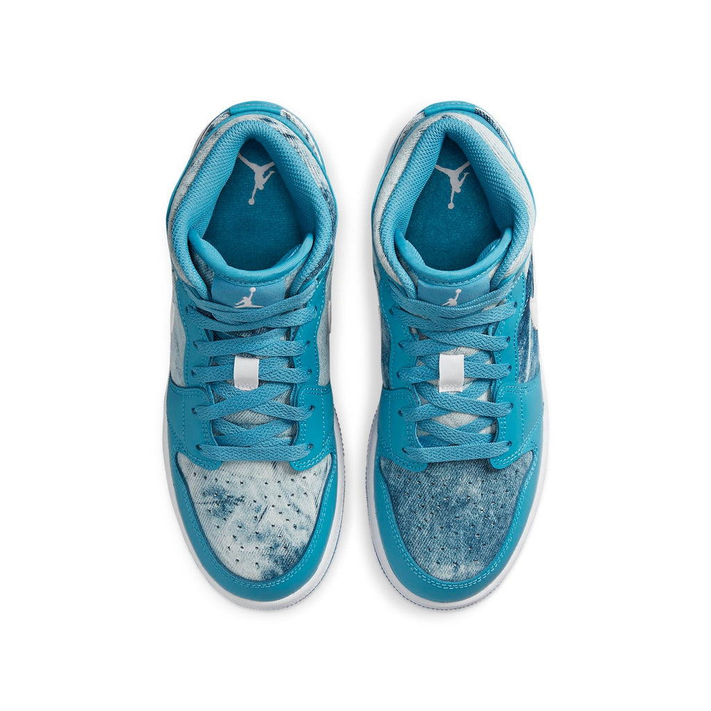 (GS) Air Jordan 1 Mid 'Washed Denim' DM8951-400