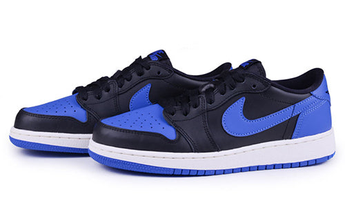 (GS) Air Jordan 1 Retro Low OG 'Black Varsity Rotyal' 709999-004