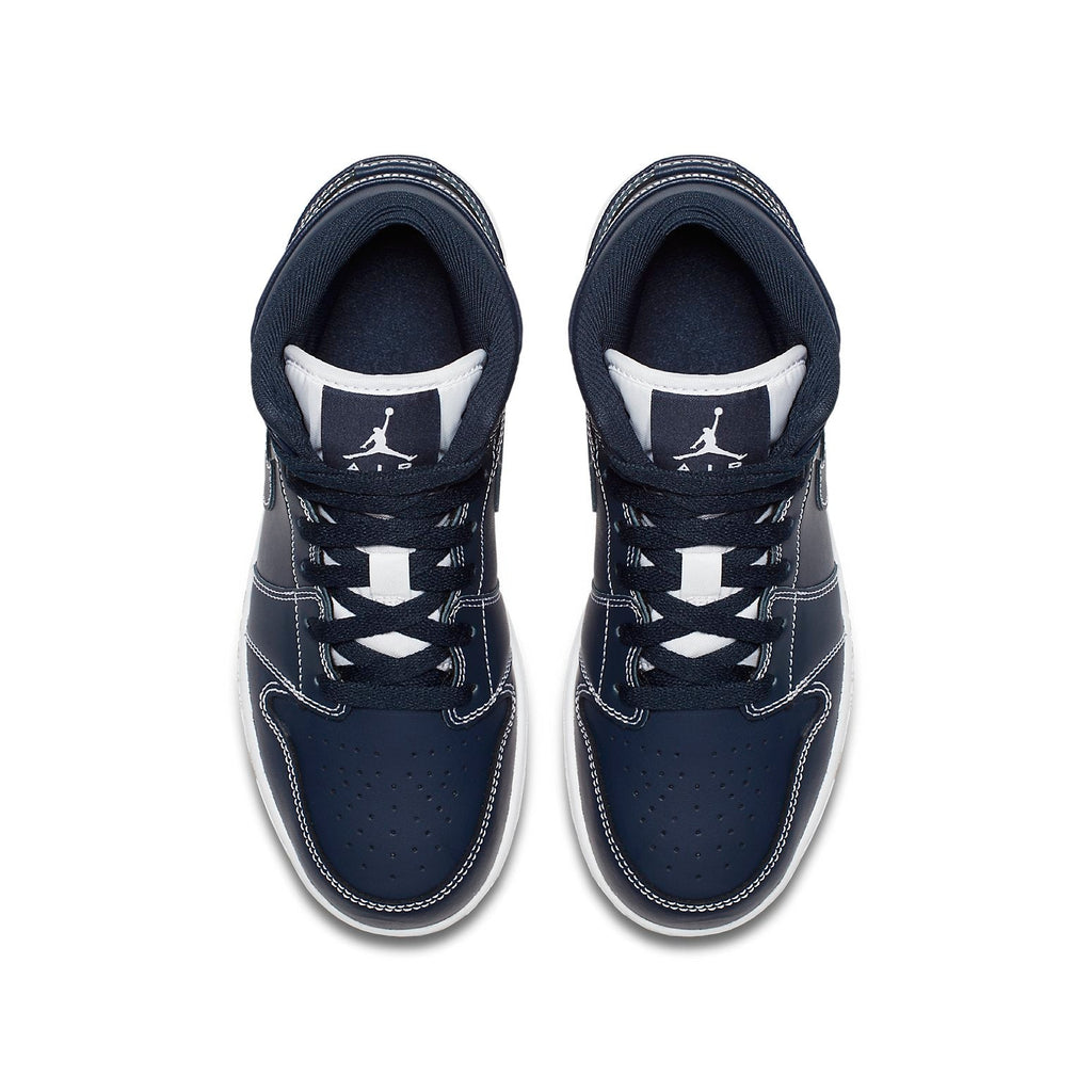 (GS) Air Jordan 1 Retro Mid 'Obsidian' 554725-402