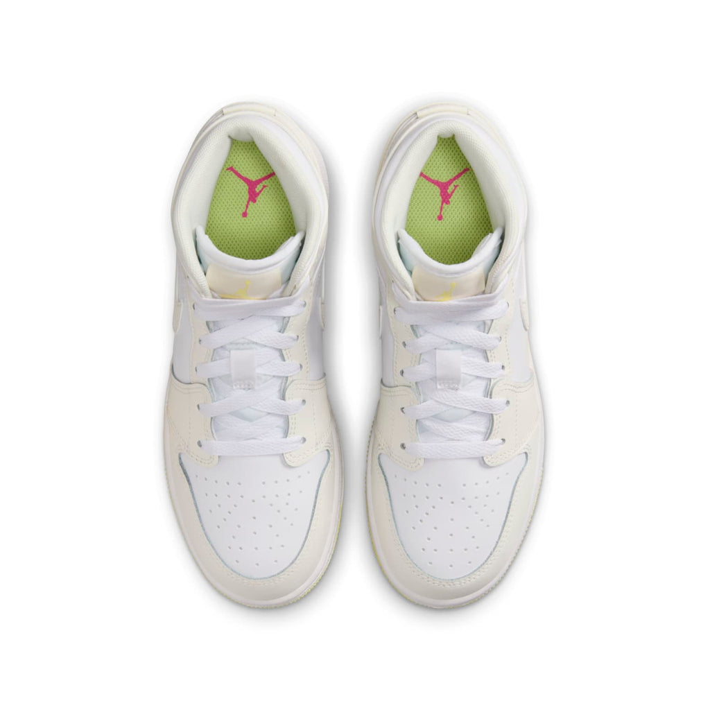 (GS) Air Jordan 1 Mid 'Sail Light Laser Orange' FD8780-181