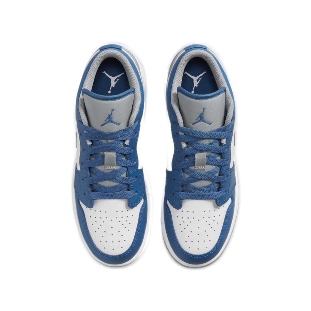 (GS) Air Jordan 1 Low 'True Blue Cement' 553560-412