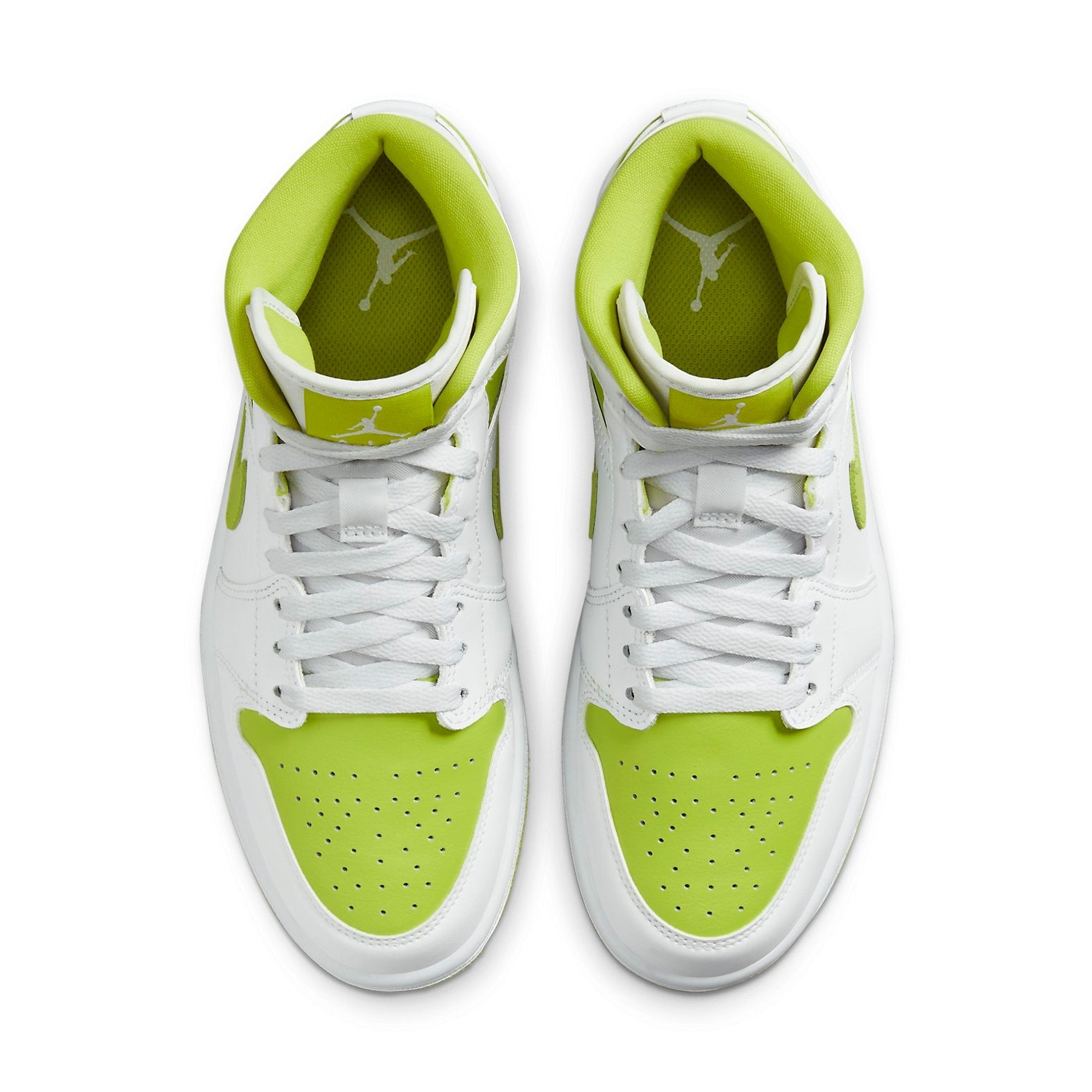 (WMNS) Air Jordan 1 Mid 'White Lime' BQ6472-131