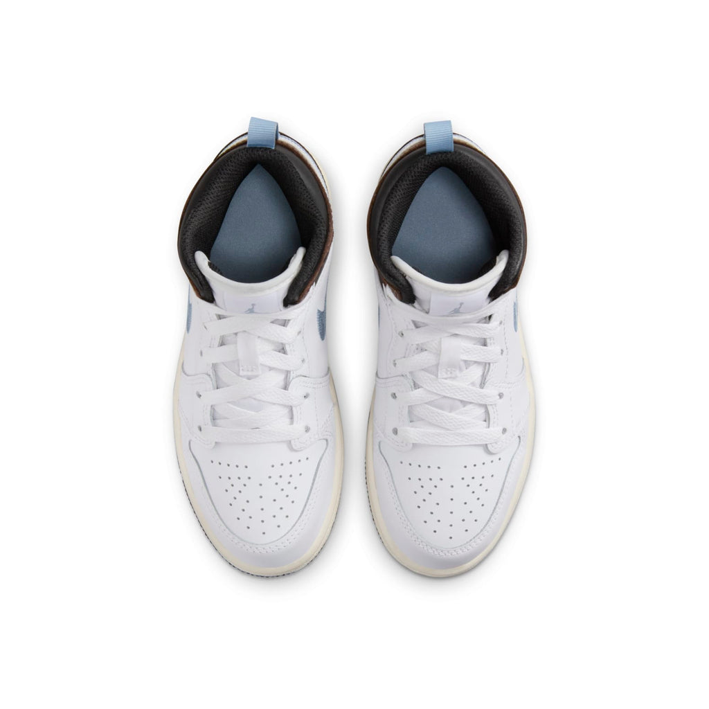 (PS) Air Jordan 1 Mid SE 'White Blue Grey' FQ8220-142