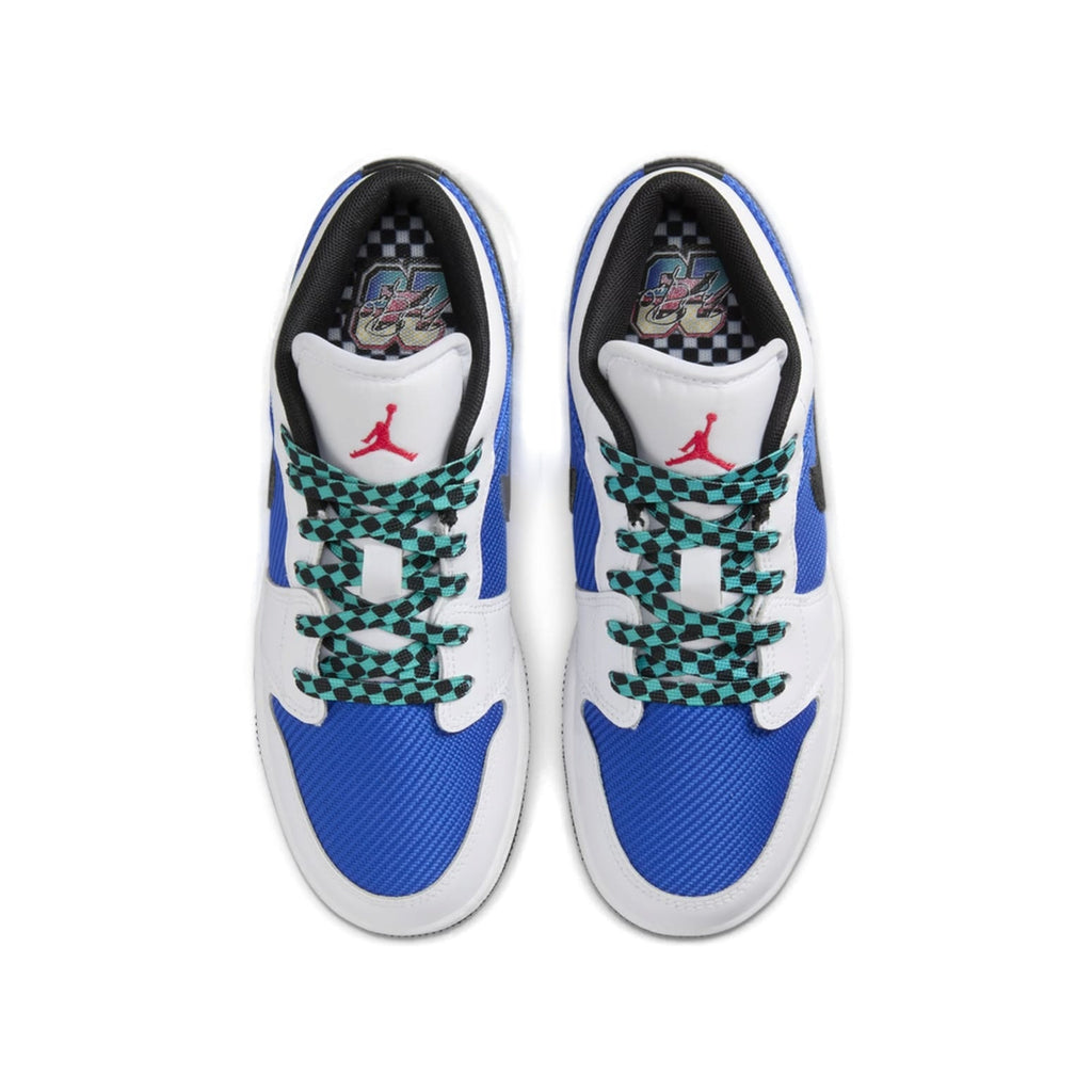 (GS) Air Jordan 1 Low SE 'White Hyper Royal' FQ8042-100