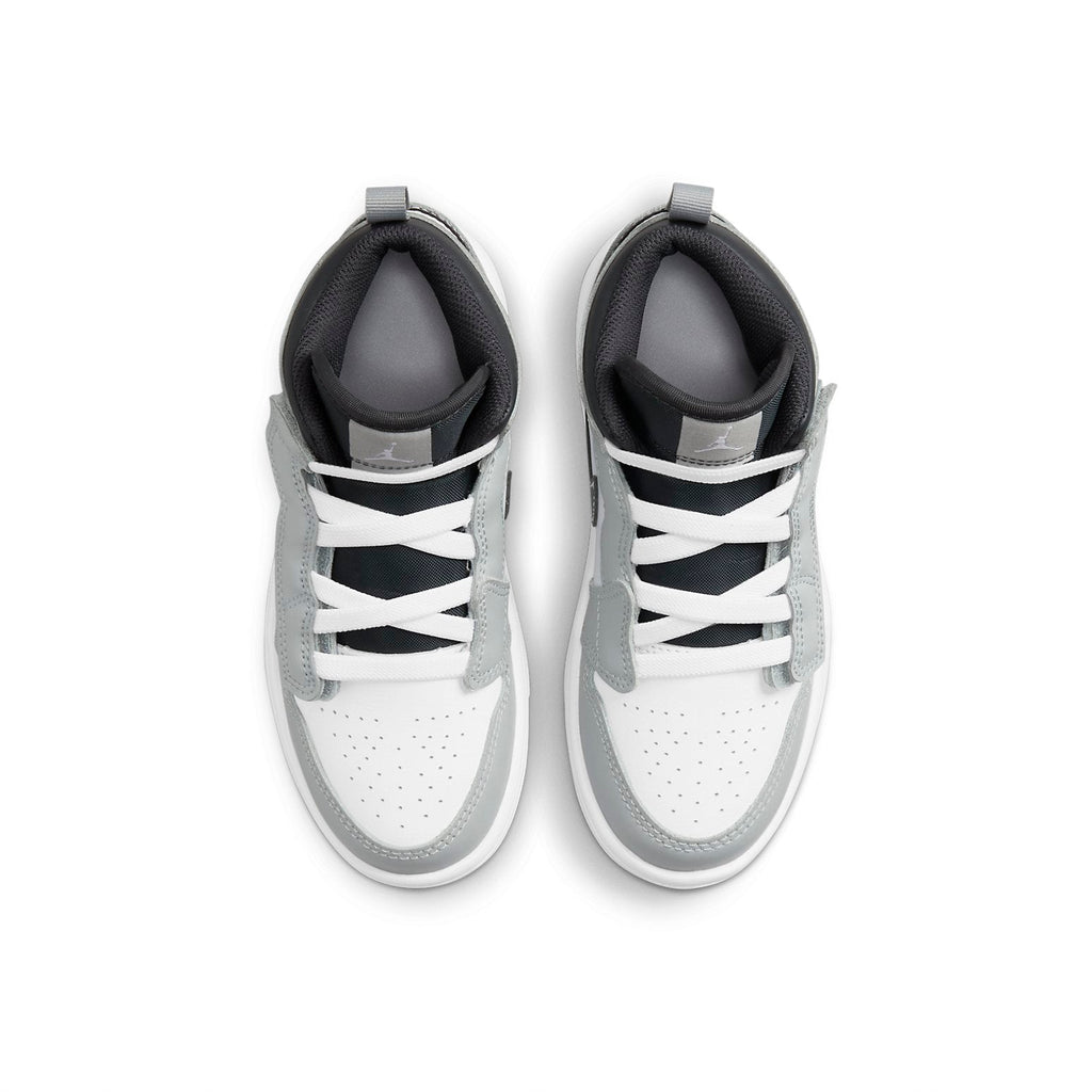 (PS) Air Jordan 1 Mid 'Grey Black White' AR6351-078