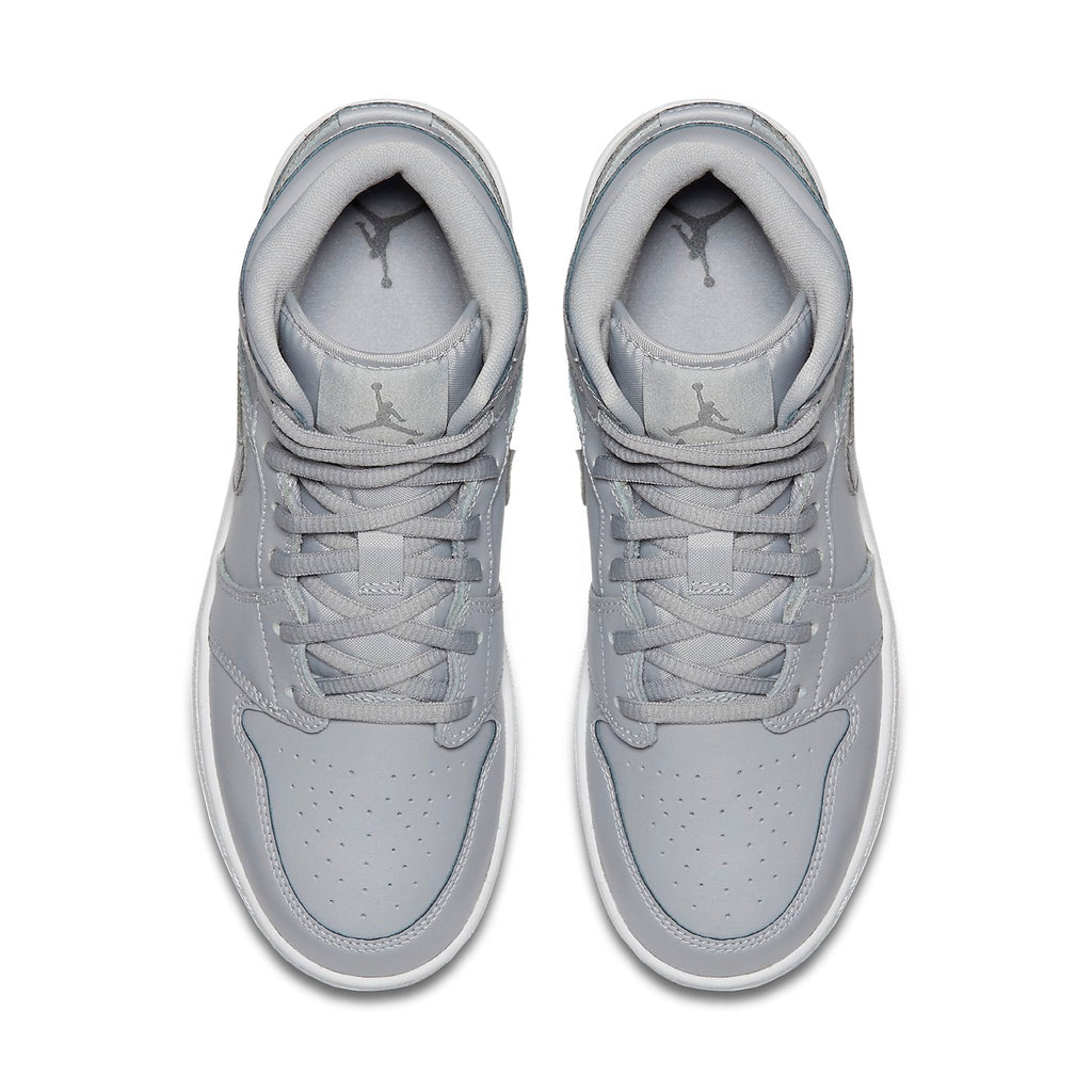 (GS) Air Jordan 1 Mid 'Wolf Grey' 554725-033