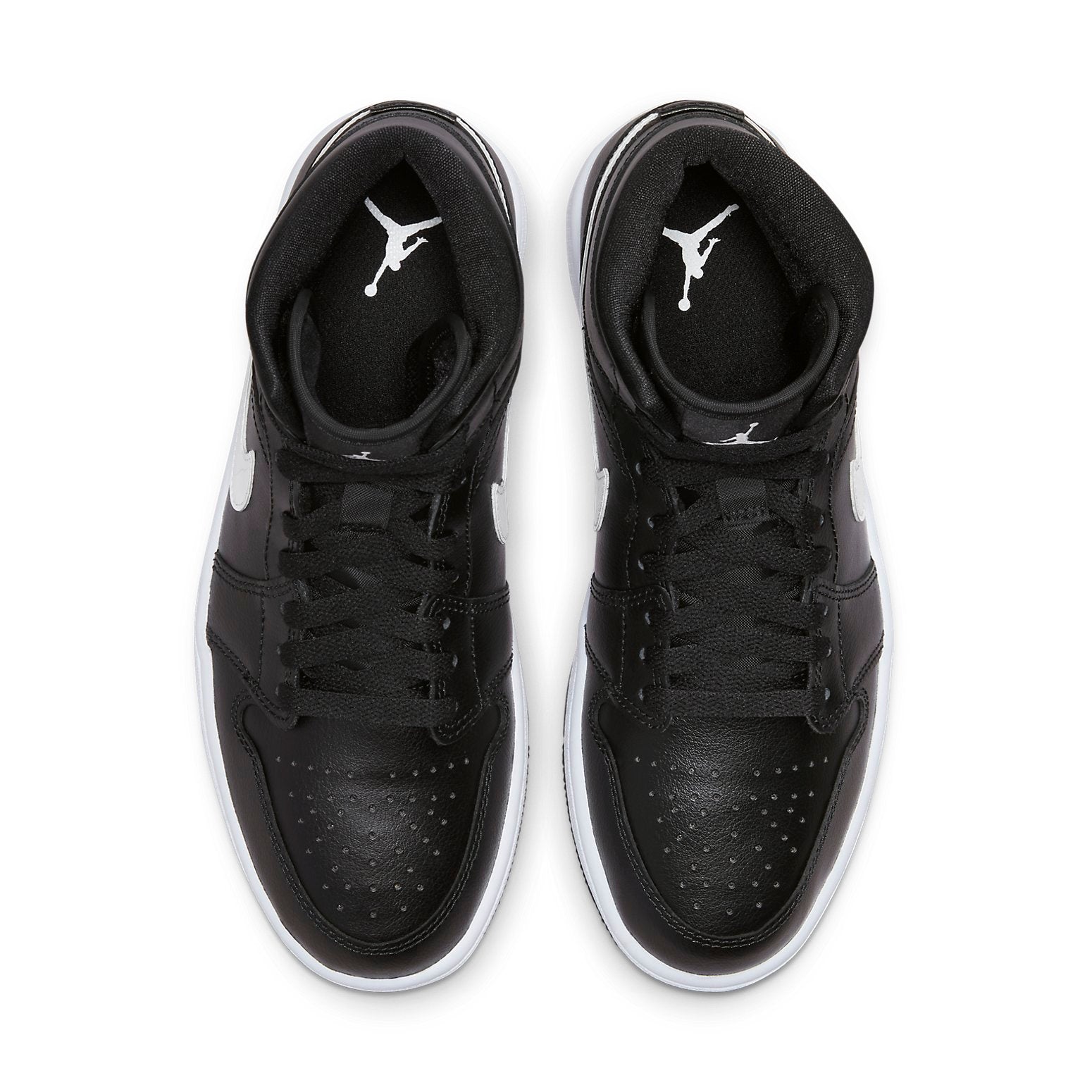 (WMNS) Air Jordan 1 Mid 'Black White' DV0991-001