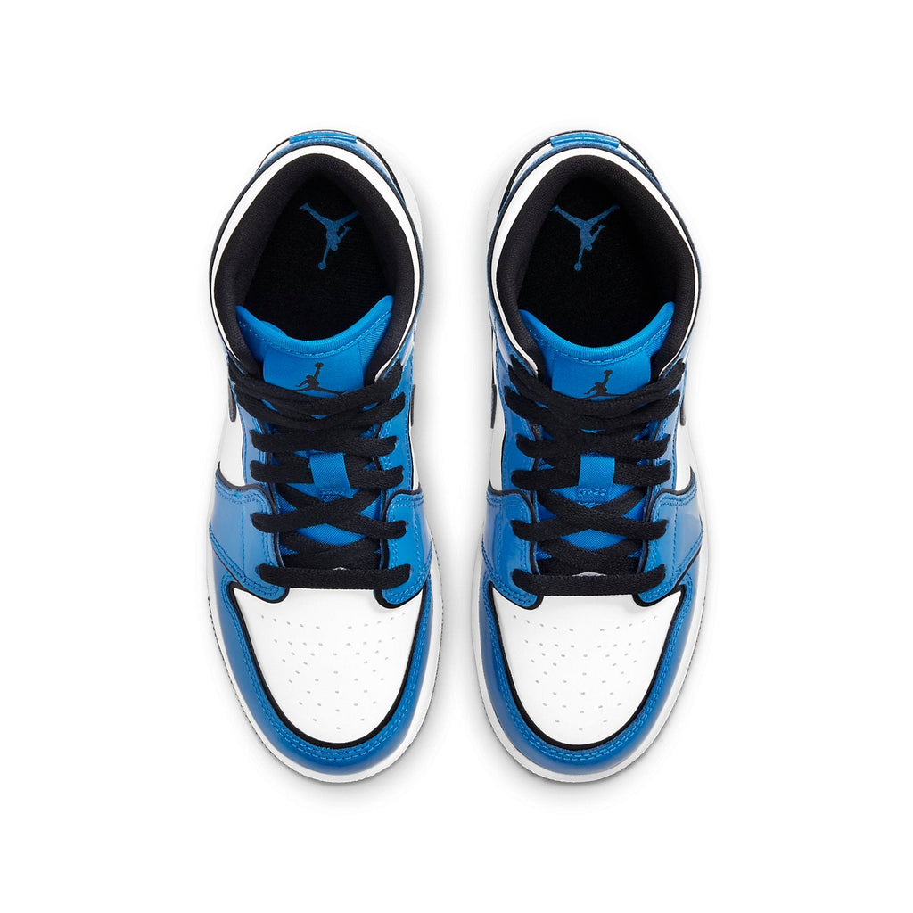 (GS) Air Jordan 1 Mid SE 'Signal Blue' BQ6931-402