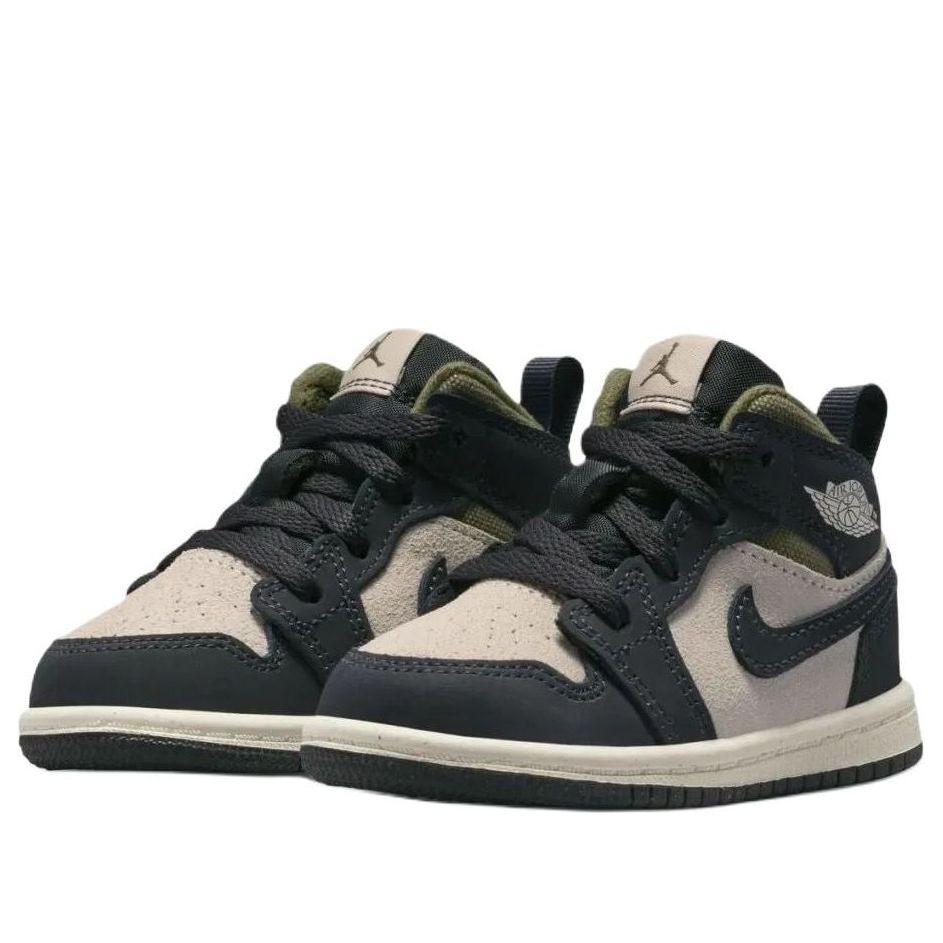 (TD) Air Jordan 1 Mid SE 'Off Noir Medium Olive' HV4729-102